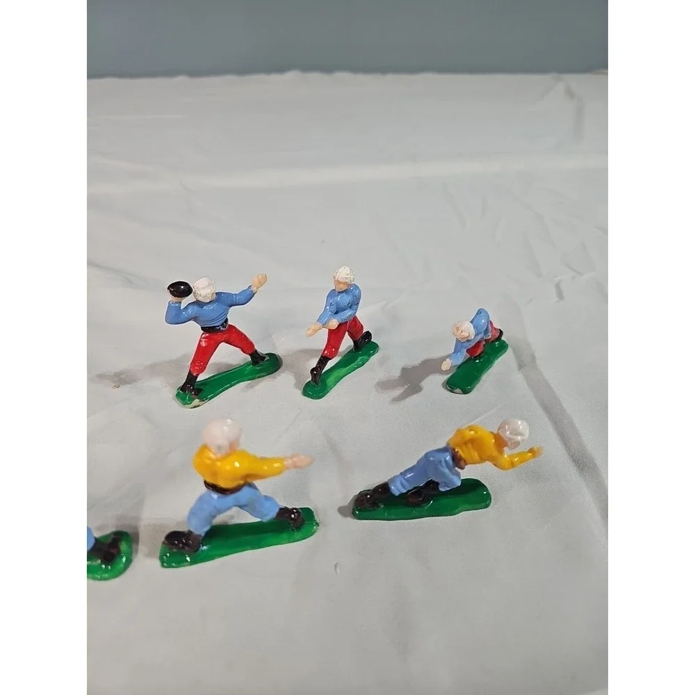 Vintage Football Players Cake Toppers 1950's ‎ C.M.V. Hong Kong Lot of 6